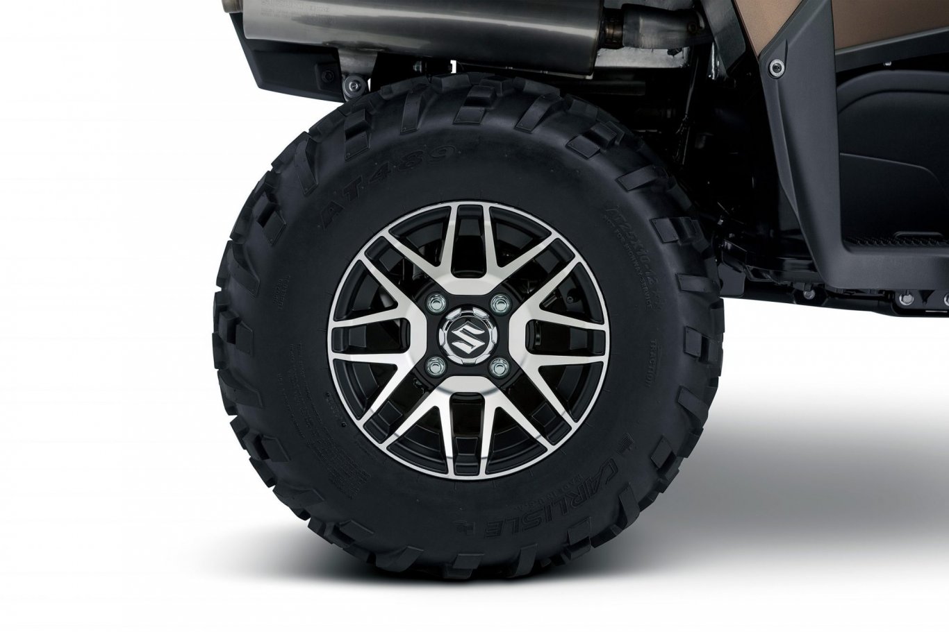 2023 Suzuki KingQuad 500XPZ Metallic Matte Rocky Gray, Mag Wheels