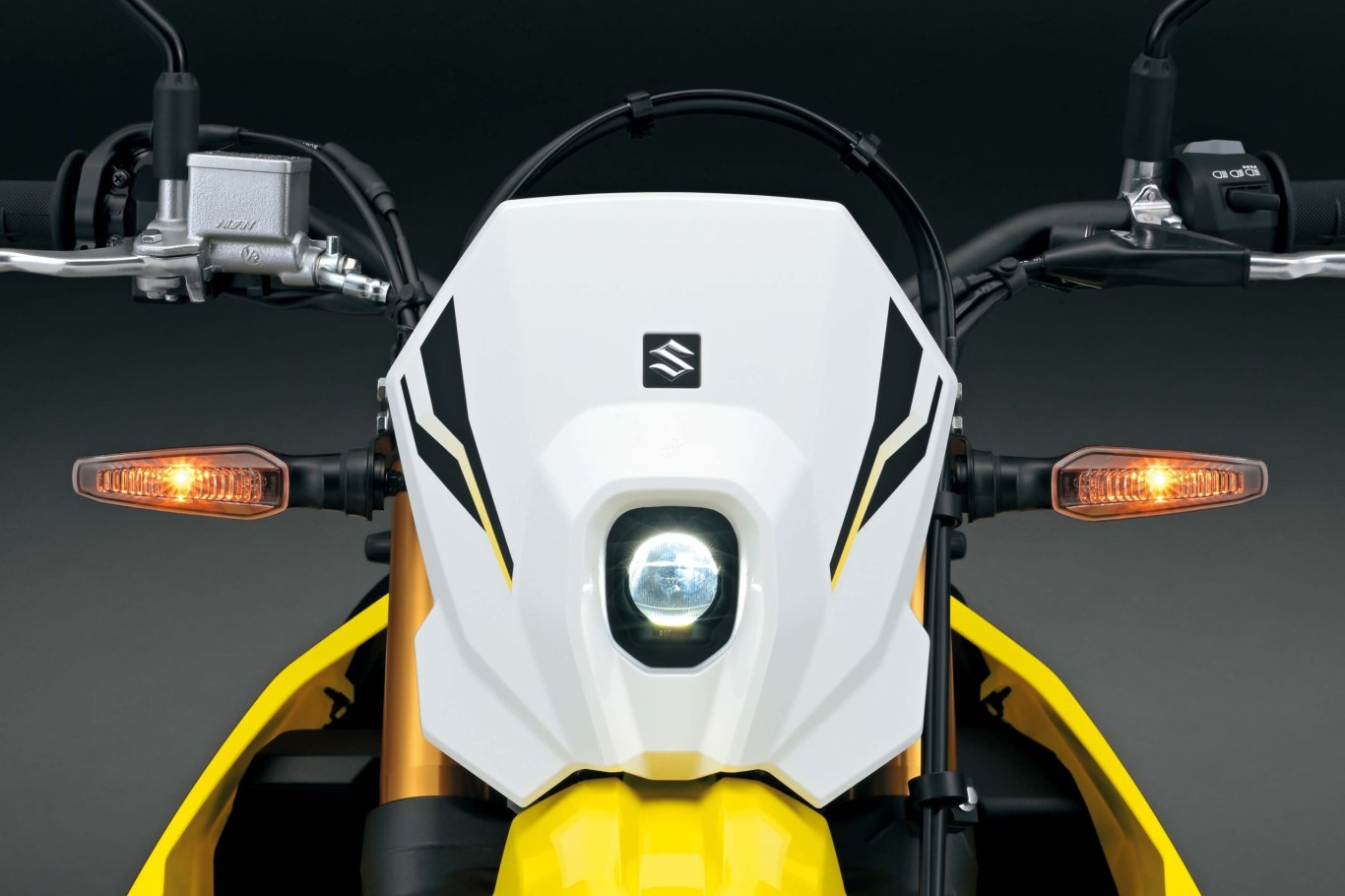 2025 Suzuki DR Z4S Champion Yellow No. 2 / Solid Special White No. 2