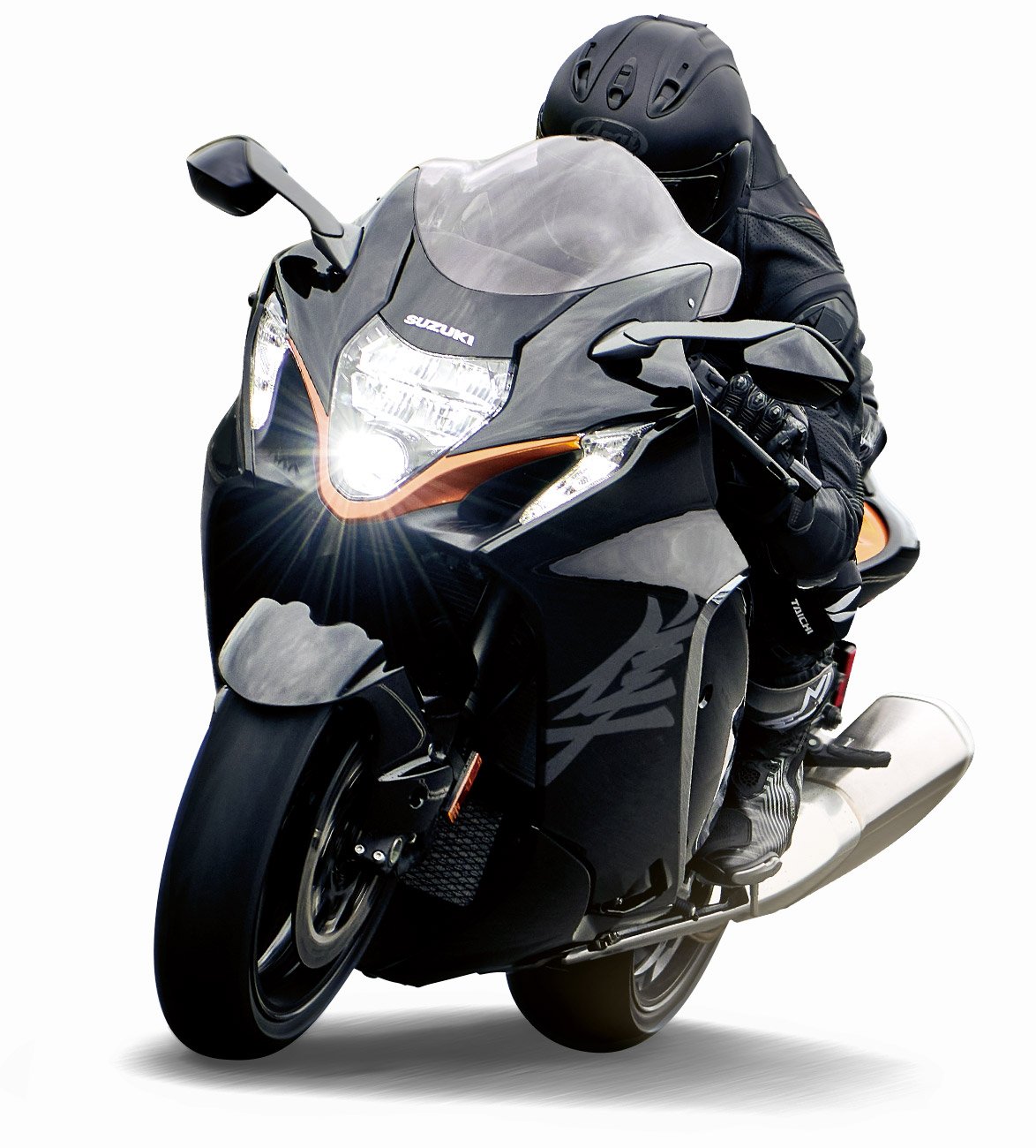 2025 Suzuki Hayabusa 1300R GLASS SPARKLE BLACK / METALLIC MAT TITANIUM SILVER