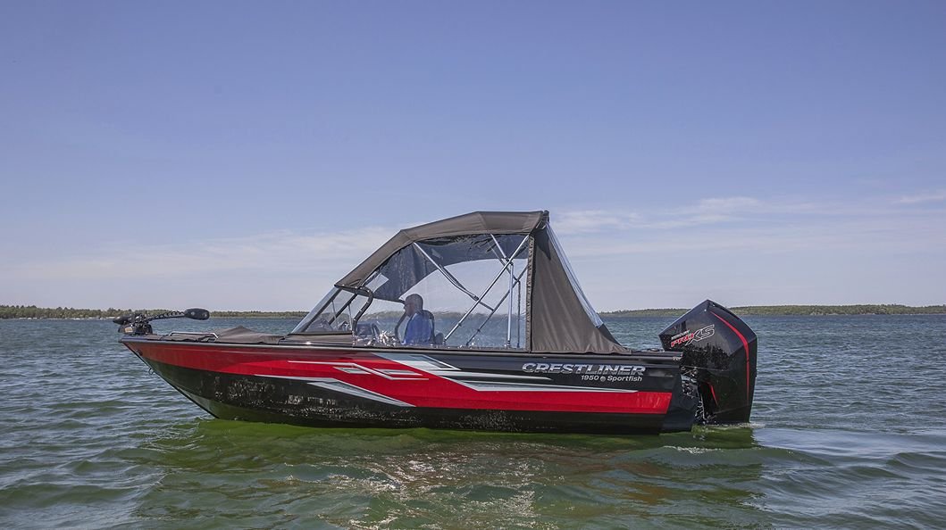 2024 Crestliner 2050 SPORTFISH Bright White base w/Canyon Brown Metallic accent & Tan interior