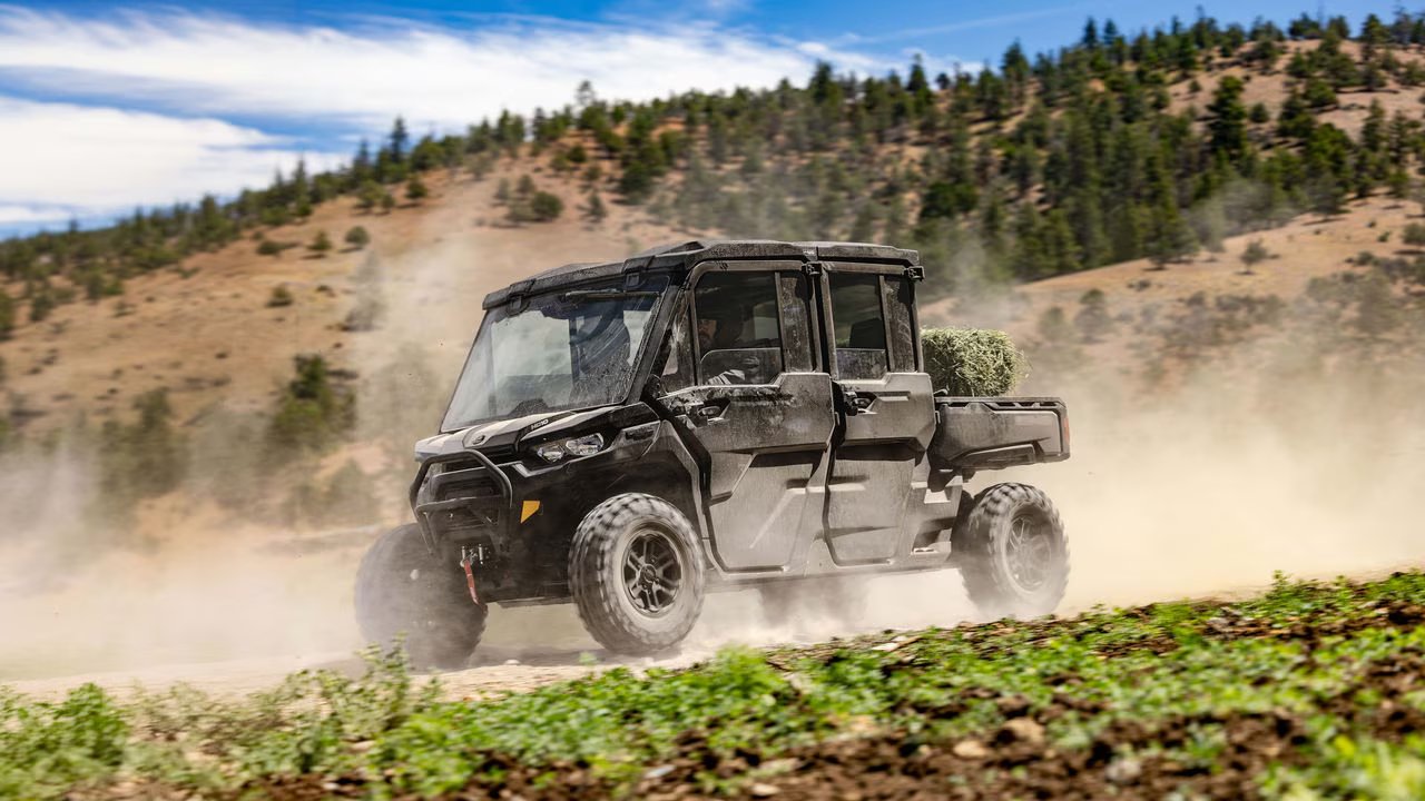 2025 Can Am Defender Limited Fiery Red