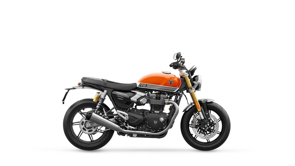 2025 Triumph ALL NEW SPEED TWIN 1200 RS Baja Orange / Sapphire Black