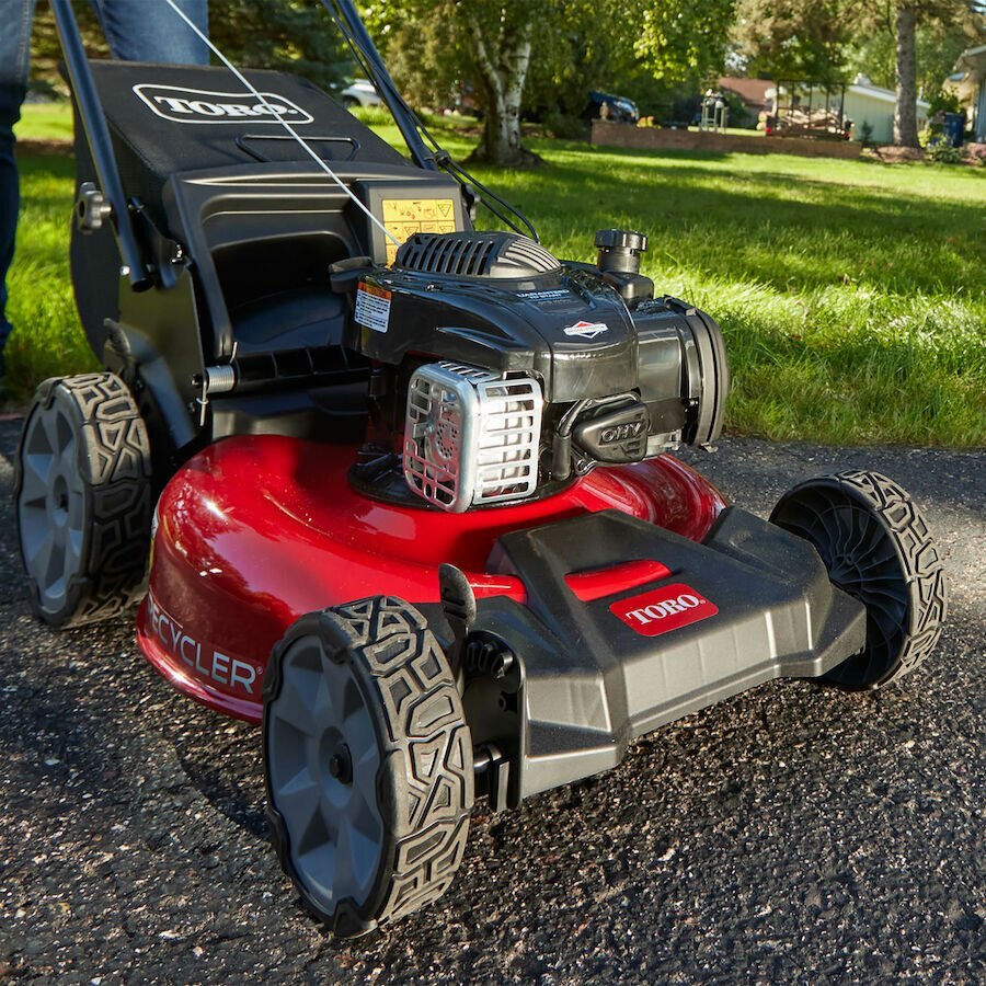 Toro 21 recycler high wheel push mower sale