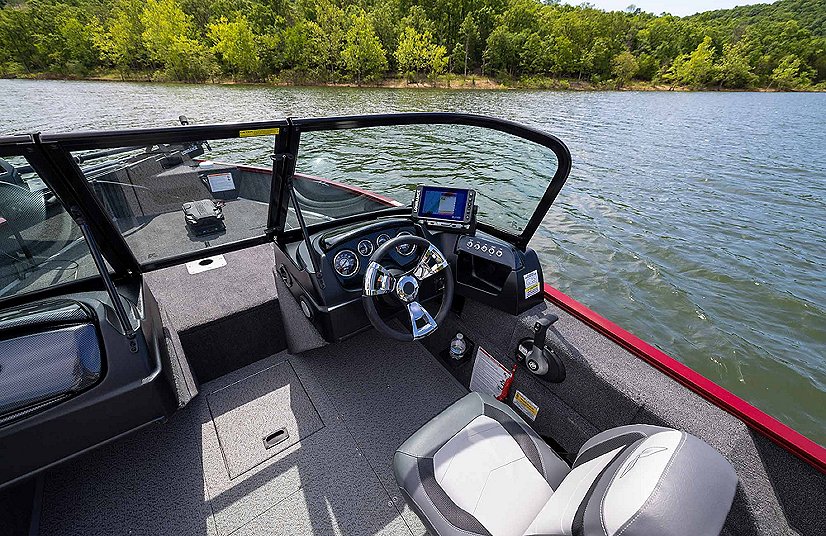 2025 Lowe Boats FM 1675 WT 2 Tone Black Base & Bright White Accent