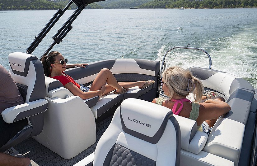 2025 Lowe Boats RS 230 WT Charcoal Metallic Exterior Marshmallow w/ Granite Upholstery