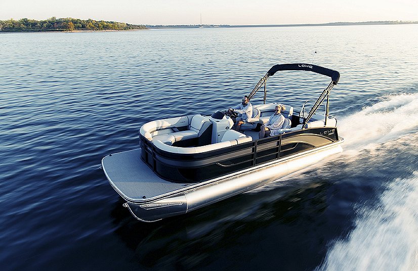 2025 Lowe Boats SS230 Walk Thru Special Black Metallic Fence w/ Black Rails w/Charoal Metallic Custom Graphic