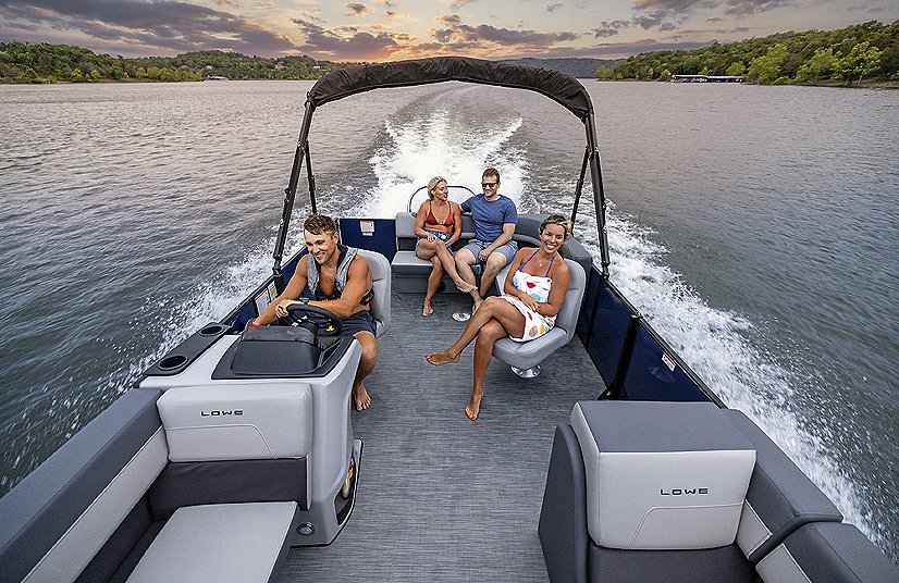 2025 Lowe Boats LS 210 WT Indigo Blue Metallic Exterior Tan Upholstery with Mono Chrome Accents