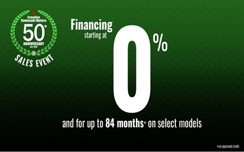 Canadian Kawasaki 50th Anniversary Event Financing