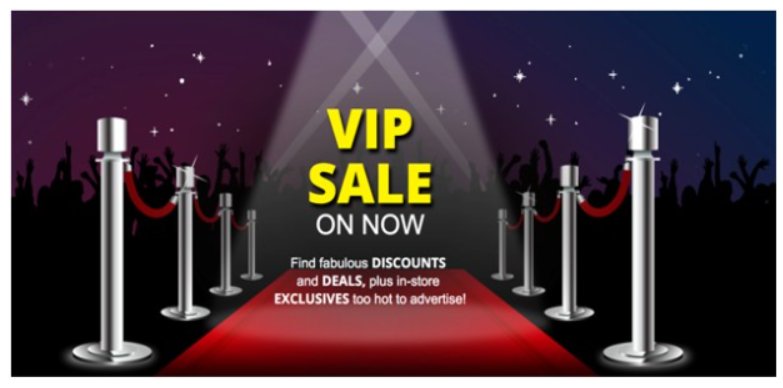 Vip Sale on Now