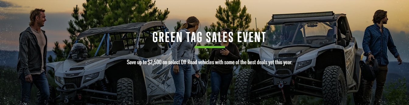 ARCTIC CAT THE GREEN TAG SALES EVENT