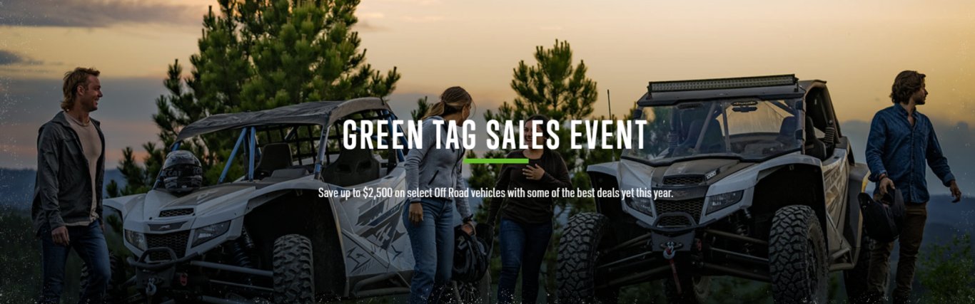 THE GREEN TAG SALES EVENT