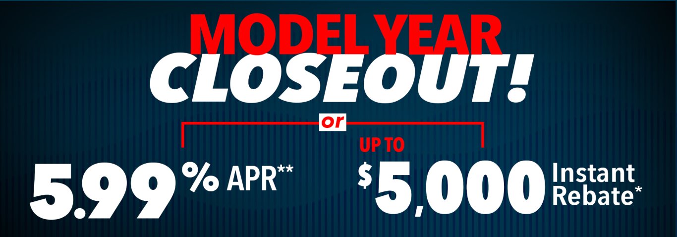 Model Year Closeout