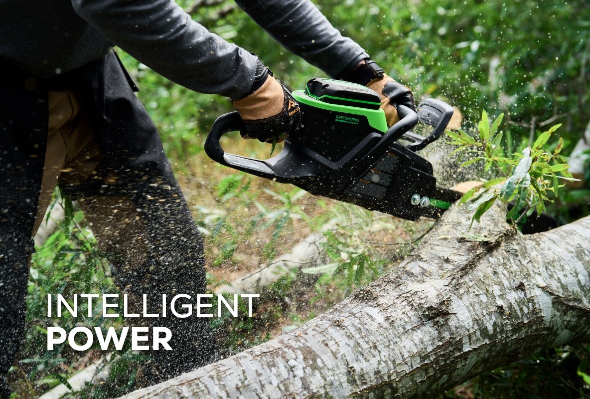 Greenworks 82V 16 2.4kW Chainsaw with 4Ah Battery and Dual Port Charger | 82CS24 4DP