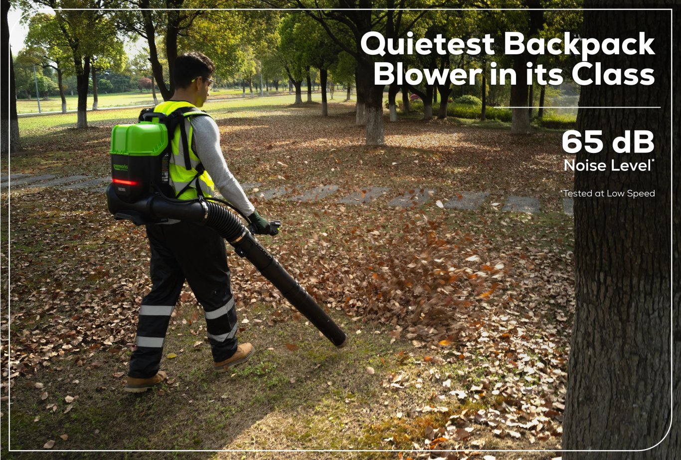 Greenworks Optimus 82V 755 CFM Dual Port Backpack Blower with (2) 8Ah Batteries and Dual Port Charger | BB361 82DP