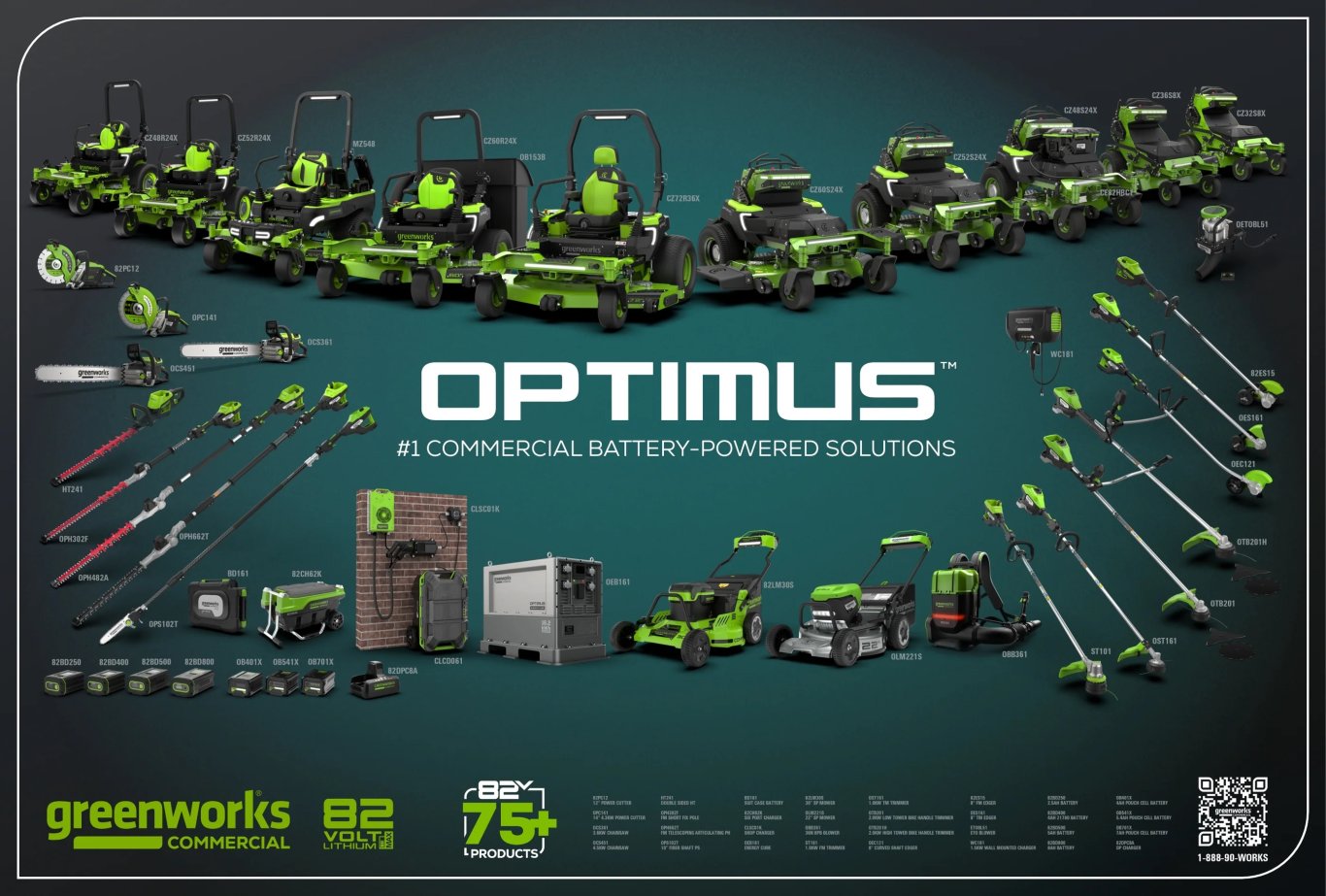 Greenworks Optimus 82V 755 CFM Dual Port Backpack Blower with (2) 8Ah Batteries and Dual Port Charger | BB361 82DP