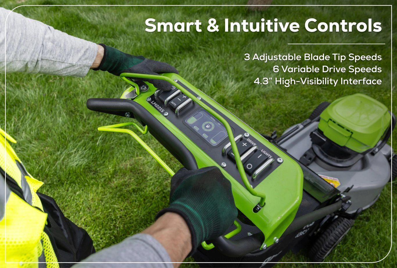 Greenworks Optimus 82V 22” Self propelled Mower With (2) 8 Ah Batteries And Dual Port Charger | LM221S 82DP