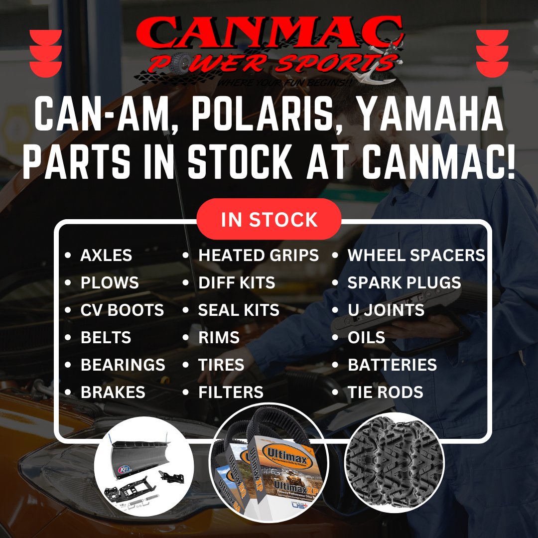 Can Am, Polaris, Yamaha Parts In Stock!