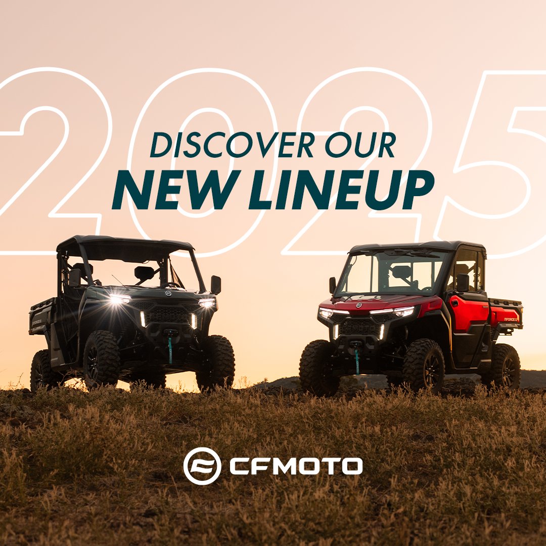 CFMOTO Canada has unveiled their 2025 Line up, featuring exciting NEW ARRIVALS!