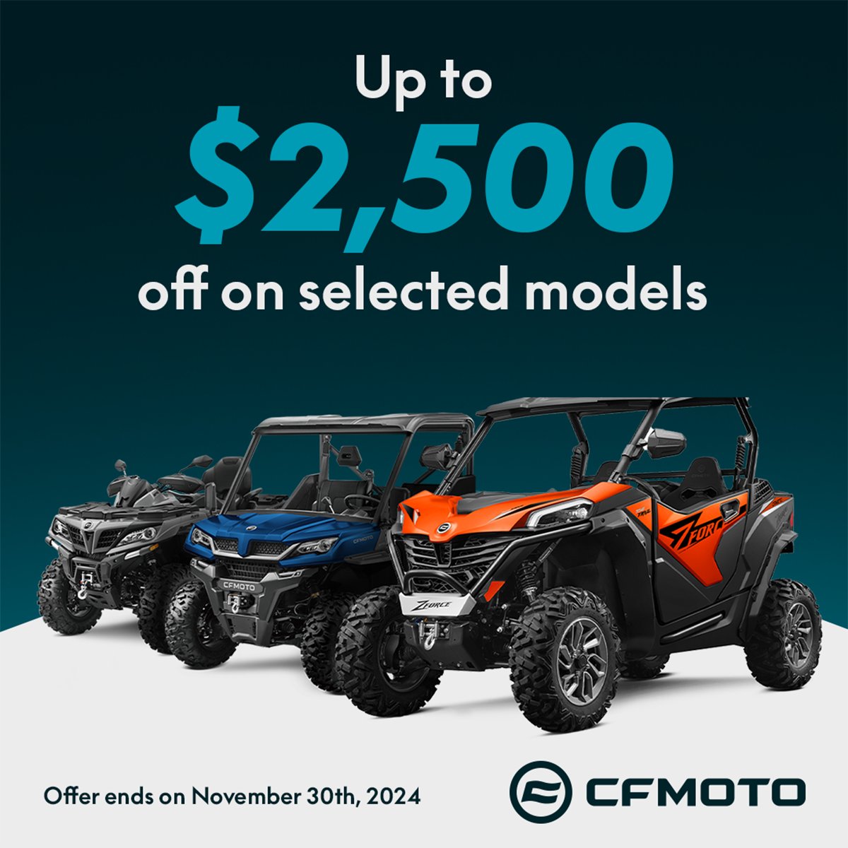 CFMOTO's Ride with Force Sales Event