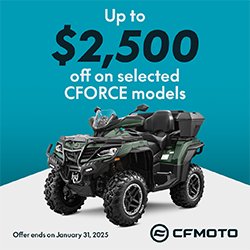 Ring in the new year with a shiny NEW CFMOTO!