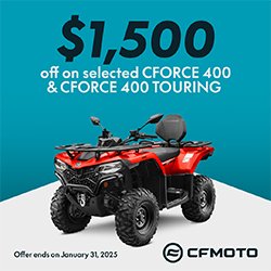 Ring in the new year with a shiny NEW CFMOTO!