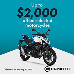 Ring in the new year with a shiny NEW CFMOTO!