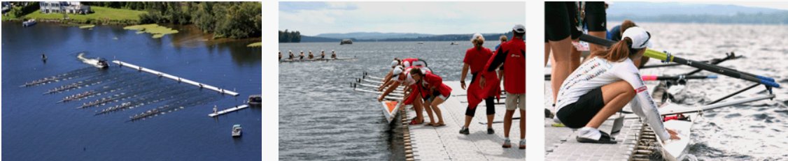 Quais flottants Candock Rowing