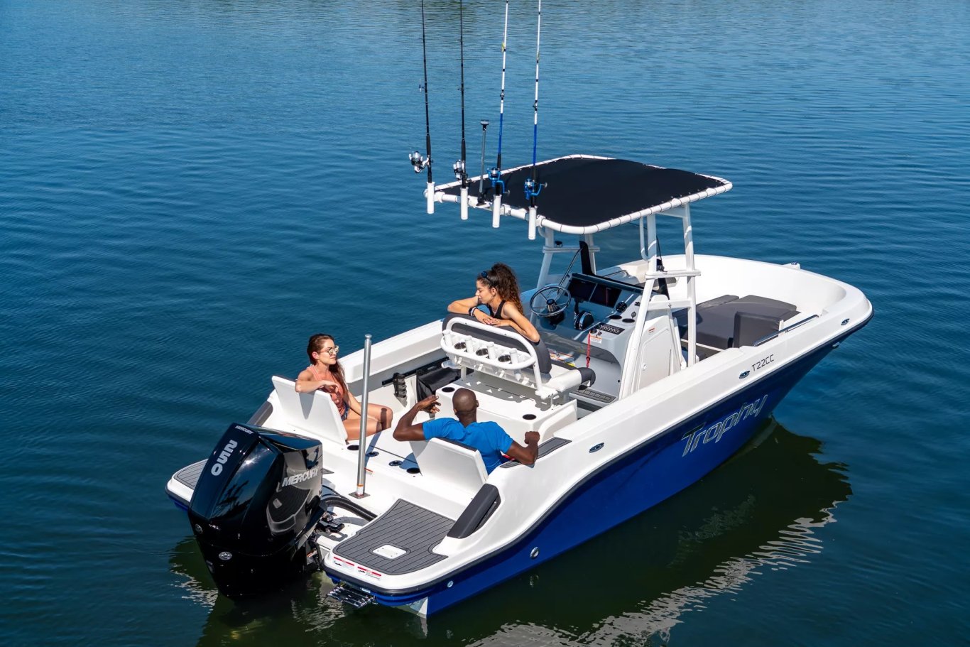 2025 Bayliner T22CC Gray Hull Sides (White Bottom)