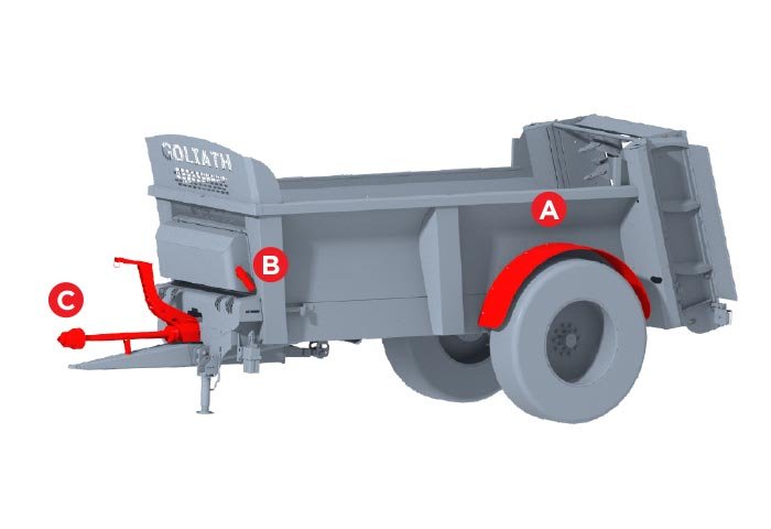 le Boulch 54S17 Muck spreaders Goliath