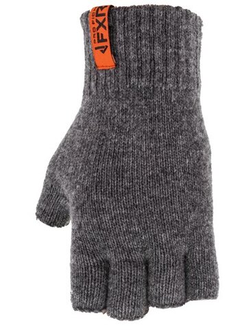 FXR® Half Finger Wool Gloves M black metallic (smx)