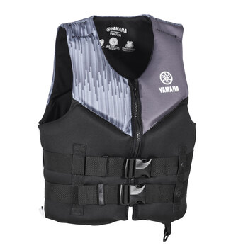 Youth Yamaha Neoprene Life Jacket by JetPilot grey/black