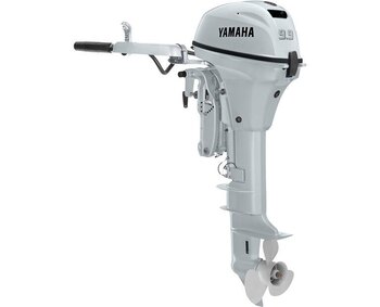 Yamaha F9.9SMHB2, White, 15 Shaft, Manual Start, Tiller Handle