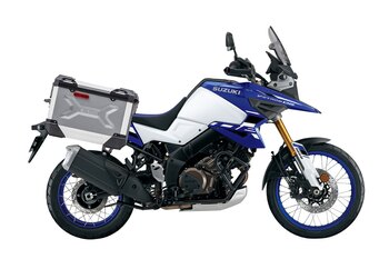 2024 Suzuki V STROM 1050DE ADVENTURE Pearl Vigor Blue / Pearl Brilliant White