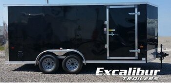 2026 Excalibur 8.5 X 20 HD 7K Enclosed Car / Auto Hauler Trailer 30in. Slant V Nose