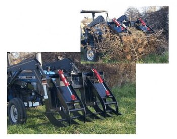 Worksaver GRAPPLE RAKES Compact Tractors up to 40 HP FLGR4062S