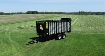 H&S TD1240 40' Top Dog Semi Trailer Forage Box