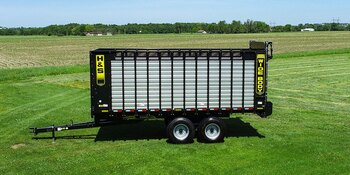 H&S TD1240 40' Top Dog Semi Trailer Forage Box