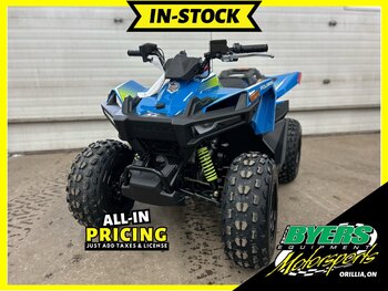 2024 Polaris OUTLAW 110 EFI BRIGHT WHITE / POLARIS BLUE