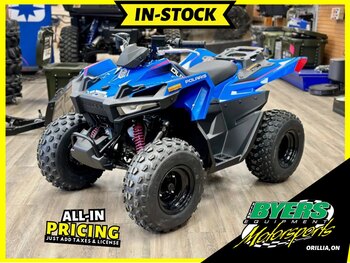 2024 Polaris OUTLAW 70 EFI VELOCITY BLUE / LIFTED LIME