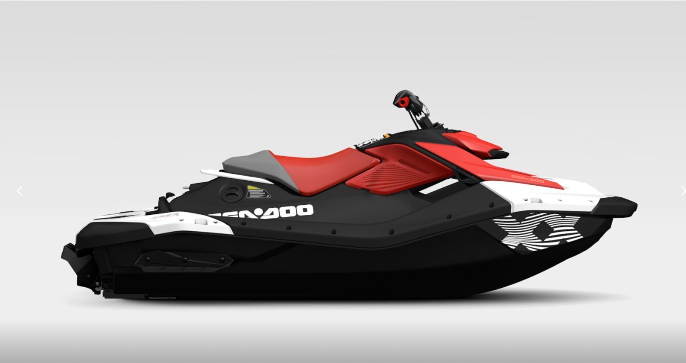 2026 Sea Doo Spark Trixx for 1 Dragon Red / Bright White
