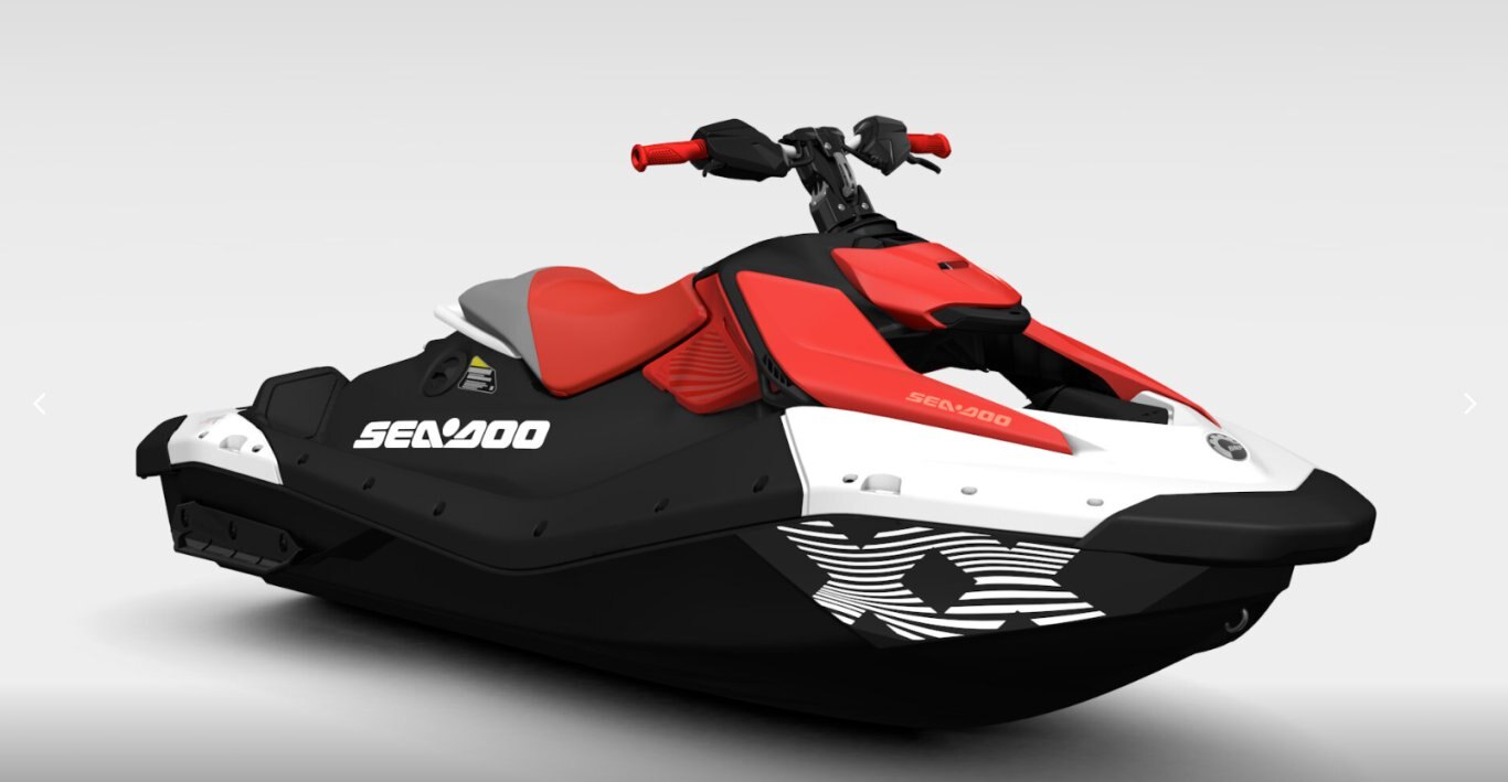 2026 Sea Doo Spark Trixx for 1 Dragon Red / Bright White