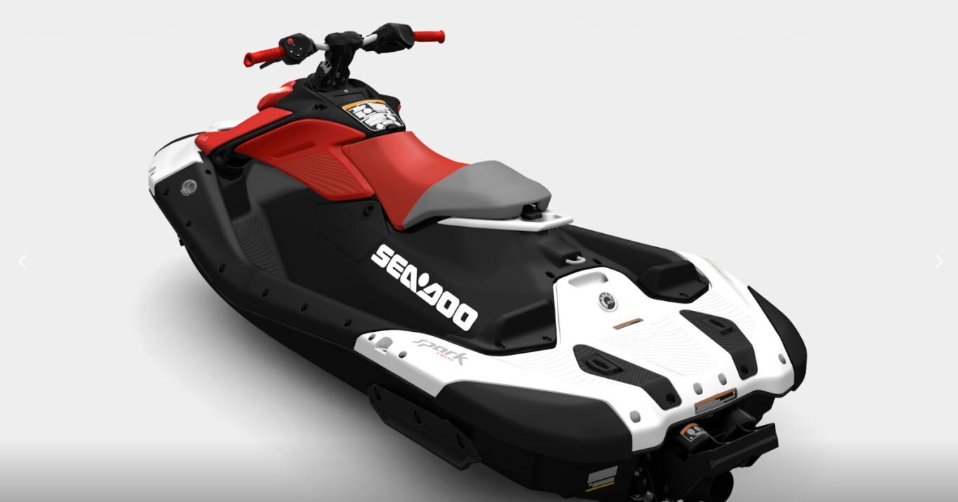 2026 Sea Doo Spark Trixx for 1 Dragon Red / Bright White