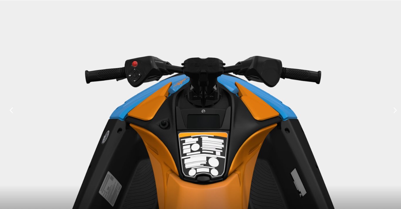 2026 Sea Doo Spark Trixx for 1 NEW Gulfstream Blue / Orange Crush