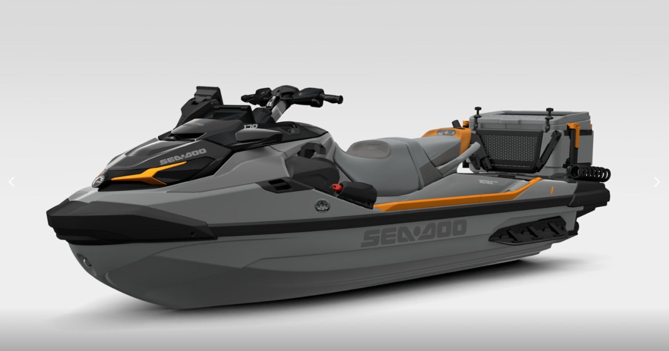 2026 Sea Doo FishPro Trophy 170 Shark Grey / Orange Crush