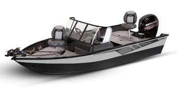 2026 Lowe Boats FM 1775 WT 2 Tone Black Base & Bright White Accent