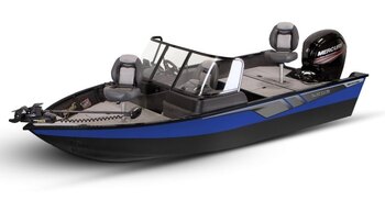 2026 Lowe Boats FM 1675 SC 2 Tone Black Base & Metallic Silver Accent