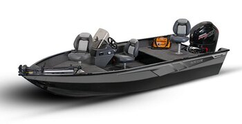 2026 Lowe Boats FM 1775 SC 2 Tone Black Base & Metallic Silver Accent