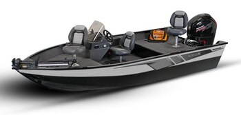 2026 Lowe Boats FM 1875 Two Tone Black Base w/ Bright White Accent