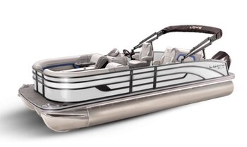 2026 Lowe Boats SS 230 DL Black Metallic Exterior Grey Upholstery with Blue Accents
