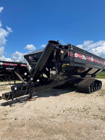 J&M 2032 22T WIDETOP Grain Cart c/w Stabilizer Suspension Tracks